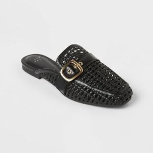 Open Box - A New Day - Women’s Rumi Flats with Memory Foam Insole - A New Black